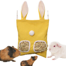 Hay Feeder for Rabbits ScratchProof Large Capacity TwoHole Chinchilla Hay Holder for Small Animals