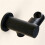 Handheld Shower Head Holder Solid Brass Wall Mount Bracket for Bathroom Black (1 Pack) 4