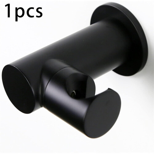 Handheld Shower Head Holder Solid Brass Wall Mount Bracket for Bathroom Black (1 Pack) 1