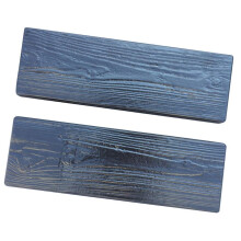 2Pcs Wood Grain Concrete Stepping Stone Mold DIY Garden Pathway ABS Plastic Patio Paving Mold