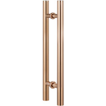 Gold 80cm Glass Door Handle Double Sided Sliding Barn Door Pull for Bathroom Hotel Office