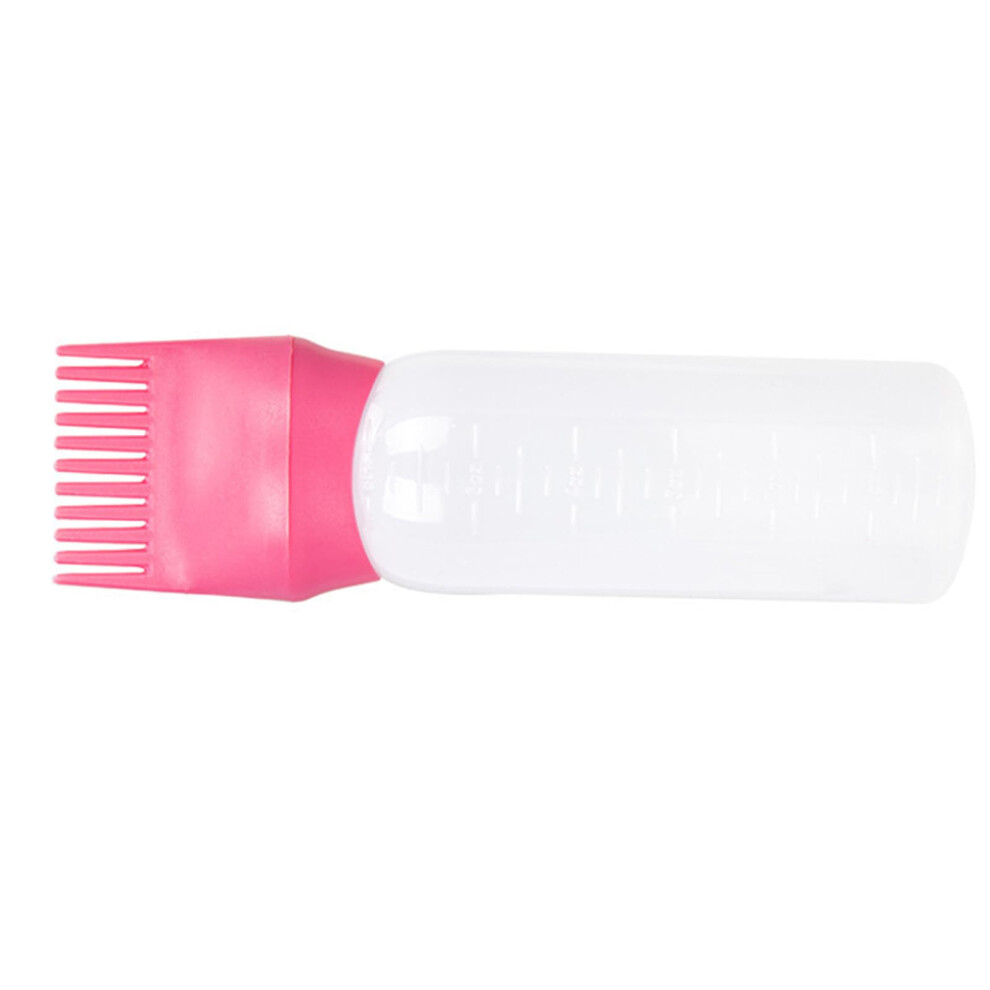 Pink Root Comb Hair Dye Applicator Bottle With Comb Nozzle For Precise Root Application And Easy Control