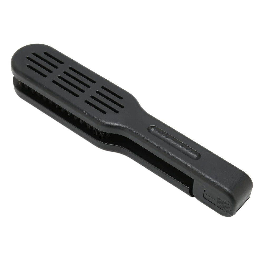Unisex Hair Straightening Comb With Nylon Bristles, Antifrizz Styling, Ventilated Design For Fast Blowdrying