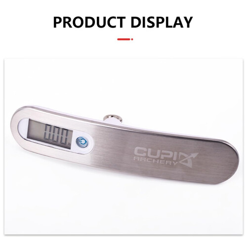 110lb Archery Digital Bow Scale with LCD Display for Peak Weight Measurement Compound and Reverse Bows 1