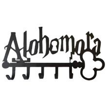Halloween Metal Key Holder with 5 Hooks Iron Wall Mount Adhesive Black for Home Décor
