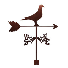 Weather Vane Farm Scene Rustproof Stainless Steel Wind Direction Indicator for Roof and Garden Decor