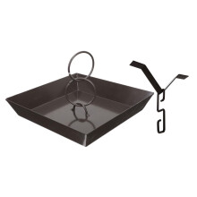 Rain Chain Gutter with Catch Basin and Hooks, Decorative Garden and Patio Water Drainage