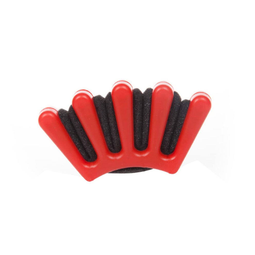 Unisex Red French Braid Hair Tool With Gentle Sponge Support, Easy Braiding For All Hair Types, Reusable