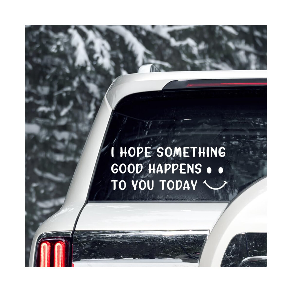 Inspirational Smiley Face Car Decal Waterproof Vinyl Bumper Sticker For Cars Trucks Suvs 9.6X3.6 9164114143822