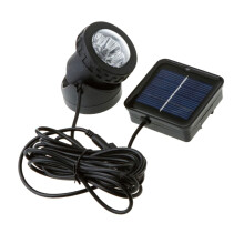 Solar LED Underwater Light with Automatic Night Activation, Waterproof Outdoor Garden and Fish Tank Spotlight