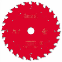 Lâmina para serra circular portátil com fio/sem fio FREUD - Ø165 1,7/1,3 A20 Z24 BA 15 - F03FS09686 -FR07W001H