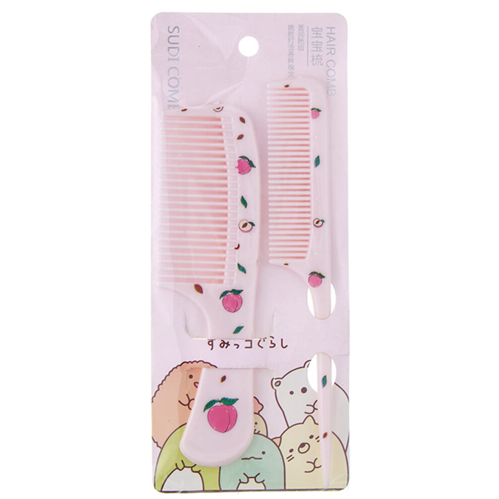 Kids Hair Comb Set with Gentle Detangling and Antistatic Smooth Combing Cute Cartoon Style for Girls