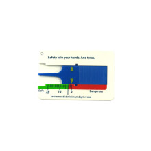 Tyre Tread Depth Gauge 020mm Car Tyre Measuring Tool with Clear Easy Read Display Blue