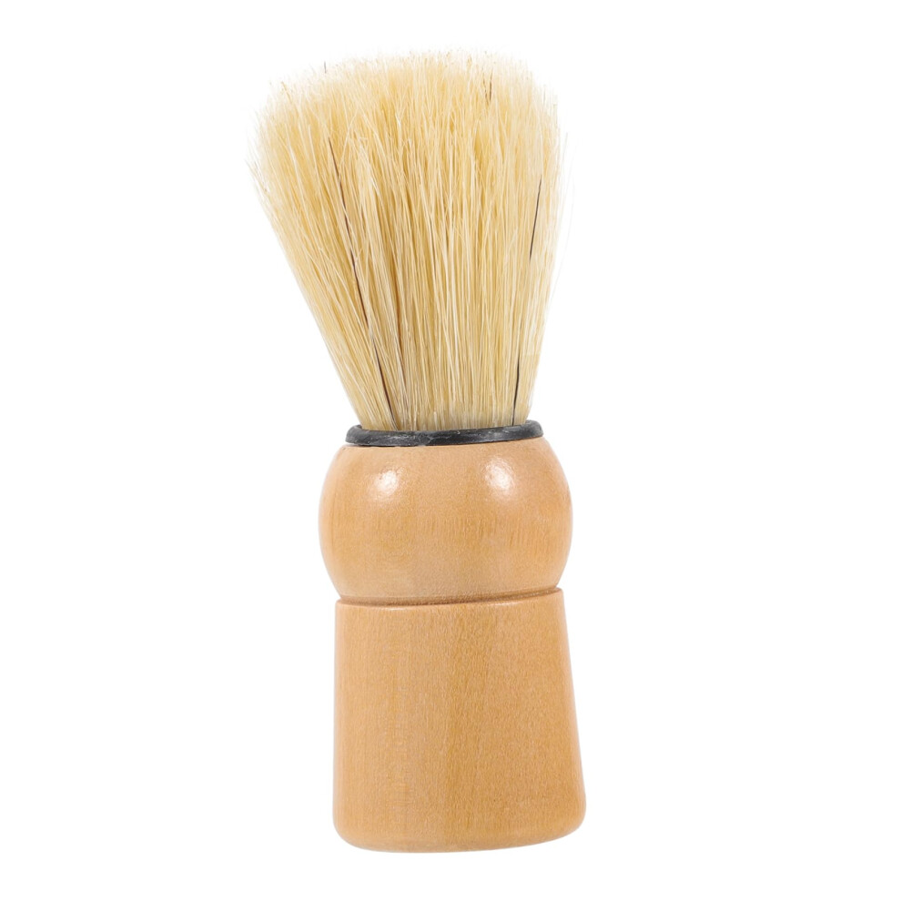 Boar Bristle Beard Brush for Men with Ergonomic Wooden Handle for Shaving, Styling and Cleaning