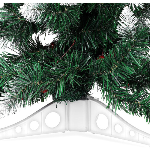 White Christmas Tree Stand for Tabletop, Stable 3Leg Base, Easy Assembly Artificial Tree Holder 2