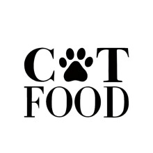 2PCS Cat Food Storage Sticker with Cat Paw Prints, Waterproof Vinyl Pet Food Container Decal Black