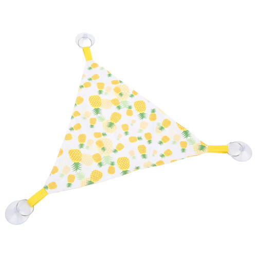 Amaca triangolare per rettili 2 pezzi giallo 30x30x30 cm