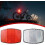 Handlebar Mount Bicycle Reflector with  Visibility Front Rear Warning Light, White 5