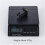 Solid Brass Matte Black Wall Mounted Square Hand Shower Holder Bracket for Bathroom 5