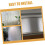 White Vertical Blind Slats Curved Replacement for Sliding Doors Easy Install Elegant Finish 4pcs 2