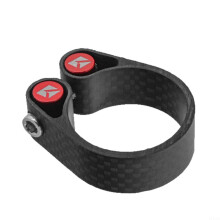 Bike Seatpost Clamp 34.9mm Quick Release Lock CNC Lightweight Hollow Design for MTB Road Bikes