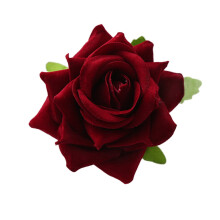Flower Hair Clip for Women with Dual Function Rose Brooch Pin for Bridal and Wedding Accessories