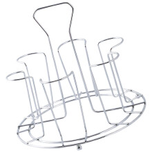 Stainless Steel Cup Holder with Fast Drainage Glass Drying Rack for Kitchen Countertop
