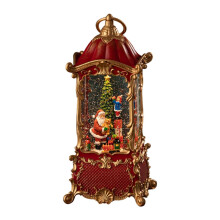 Christmas Snow Globe with Festive Winter Scene, Musical Lighted Design, USB and Battery Powered