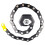 Bike Lock 85cm Folding AntiTheft CutResistant Bicycle Chain with 3 Keys RustProof Design 1