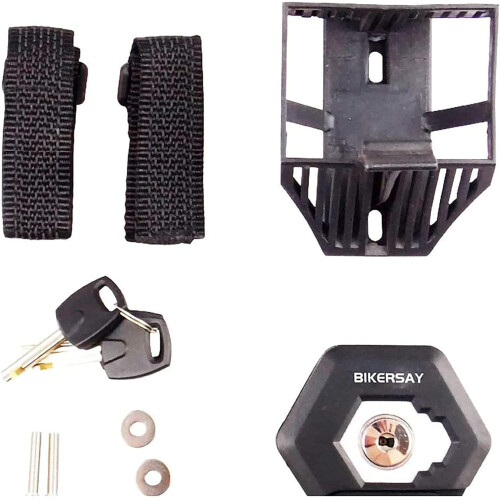 Bike Lock 85cm Folding AntiTheft CutResistant Bicycle Chain with 3 Keys RustProof Design 2