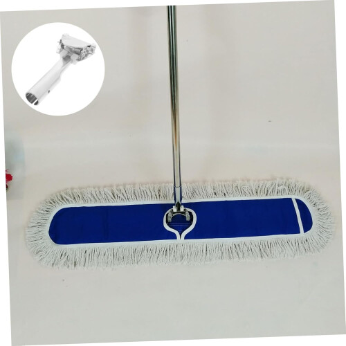 Mop Handle Clamp Galvanized Iron Replacement Dust Mop Attachment Universal Broom Rod Clip 2