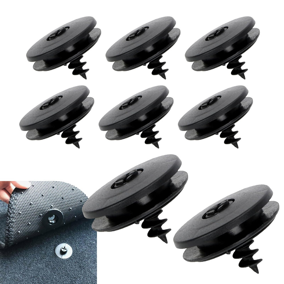 8 Pcs Car Mat Clips, Nonslip Carpet Fasteners, Universal Waterproof Holders For Most Vehicles 9164114214713