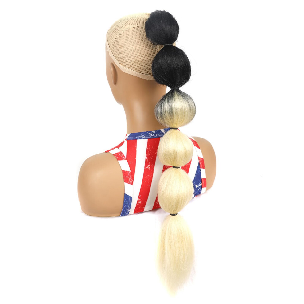 21 Inch Drawstring Bubble Ponytail Hair Extension Afro Puff Style for Women Daily or Cosplay