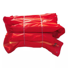 PVC Oil Containment Boom Flood Control Barrier Outdoor UV Resistant Reusable Orange 0.45x11m