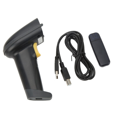 Automatic Wireless Barcode Scanner With Multi Pair Capability Rechargeable Battery Integrated Memory High Speed Decoding For Business Applications 1