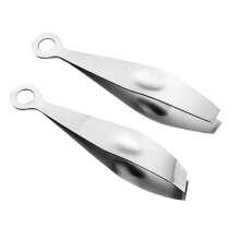 2pcs Poultry Feather Removal Tweezers Stainless Steel Chicken Goose Plucking Tool for Kitchen