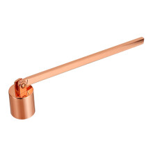 Stainless Steel Candle Snuffer with Long Handle, Antique Golden Candle Extinguisher for Christmas