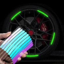 100PCS Gradient Reflective Bike Stickers for Wheel Rims, Night Safety Waterproof Decals