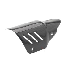 Motorcycle Exhaust Heat Shield Carbon Fiber Muffler Protector AntiScald Guard Universal Fit