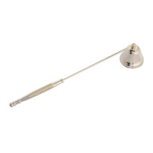 Gold Stainless Steel Candle Snuffer with Long Handle for Safe Flame Extinguishing and Home Decor