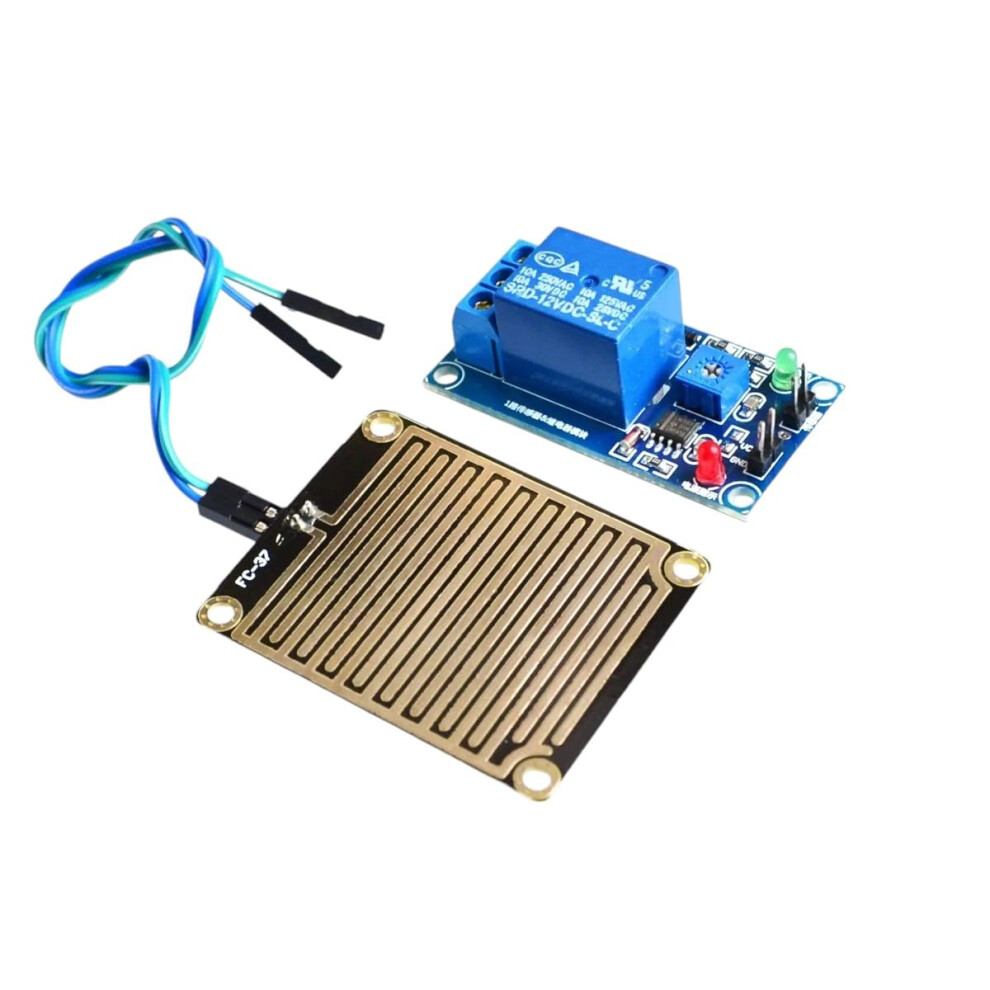 12V Rain Sensor Module With Relay Control For Arduino Snow And Raindrops Weather Detection 9164114158666