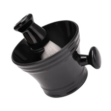 Shaving Brush and Bowl Set for Men with Soft Dense Bristles, Large Capacity Bowl and Stand