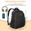 Professional Barber Backpack with Laptop Compartment, Waterproof Tool Bag with USB Charging Port 4