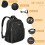 Professional Barber Backpack with Laptop Compartment, Waterproof Tool Bag with USB Charging Port 5