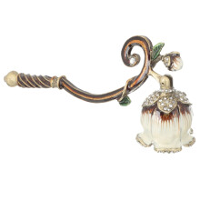 Candle Snuffer Long Handle Metal Wick Extinguisher with Elegant Vintage Design for Safe Home Use