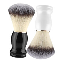 2pcs Men's Synthetic Shaving Brush with Soft Comfortable Head for Beard Grooming Kit Travel Use