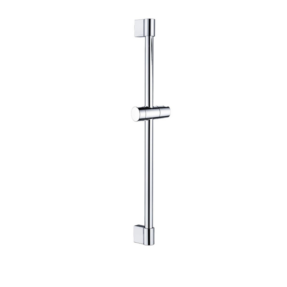Shower Riser Rail Sliding Bar With Adjustable Chrome Holder And Soap Dish For Handheld Shower 9365369398429