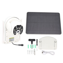 Security Camera Solar Charger, 360 Rotatable Bracket with Long Charging Cable and Continuous Solar Power Supply, Weather Resistant Outdoor Use