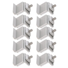 Solar Panel Mounting Bracket Aluminum Alloy Adjustable Solar End Clamp Windproof Waterproof Reliable Fixing With Pre Drilled Holes For Wide In Utility