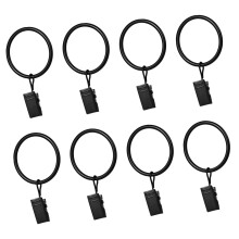 50pcs Shower Curtain Rings Rustproof Clips for Bathroom Drapes and Window Curtains